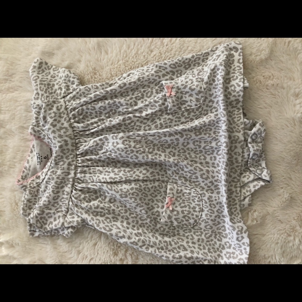 Excellent condition leopard print dress onesie